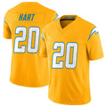 Jdoa LA.Chargers #20 Cam Hart Player Gold Limited Vapor F.U.S.E. Home Game Stitched Jerseys