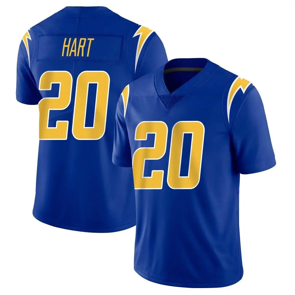 Jdoa LA.Chargers #20 Cam Hart Player Royal Limited Vapor Home Game Stitched Jerseys