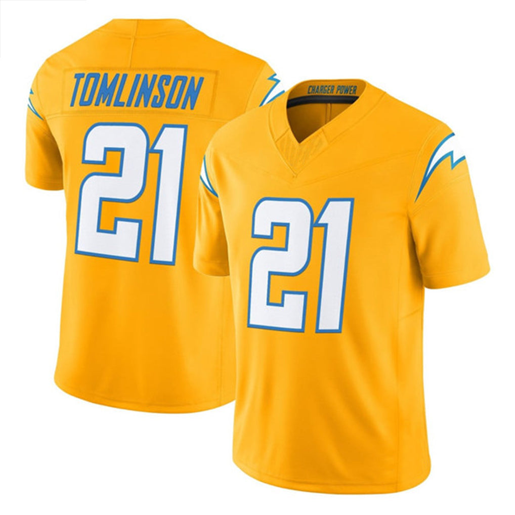 Jdoa LA.Chargers #21 LaDainian Tomlinson Player Gold F.U.S.E. Vapor Limited Stitched Jerseys