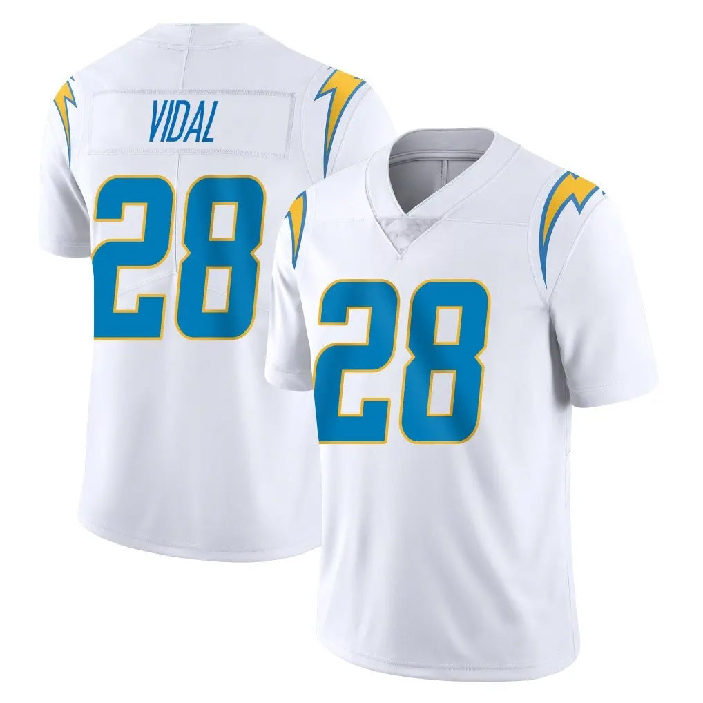 Jdoa LA.Chargers #28 Kimani Vidal Player White Limited Vapor Untouchable Home Game Stitched Jerseys