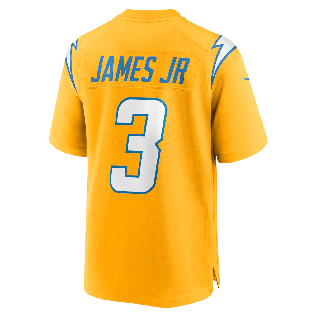 Jdoa LA.Chargers #3 Derwin James Jr. Gold Alternate Charger Power Game Player Stitched Jerseys