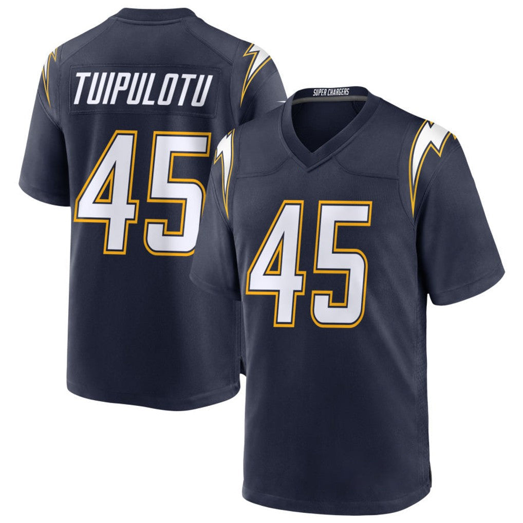 Jdoa LA.Chargers #45 Tuli Tuipulotu Player Navy Alternate Home Game Stitched Jerseys