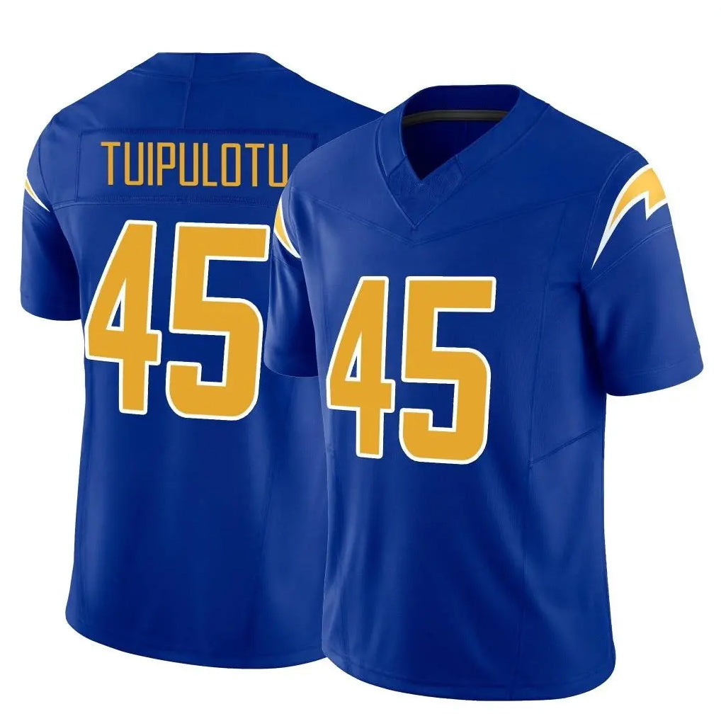 Jdoa LA.Chargers #45 Tuli Tuipulotu Player Royal Limited Vapor F.U.S.E. Home Game Stitched Jerseys
