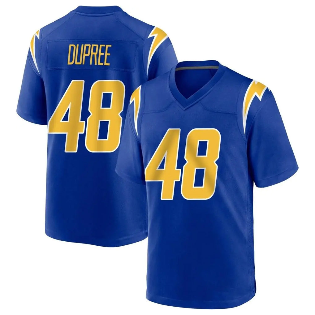 Jdoa LA.Chargers #48 Bud Dupree Player Royal Home Game Stitched Jerseys