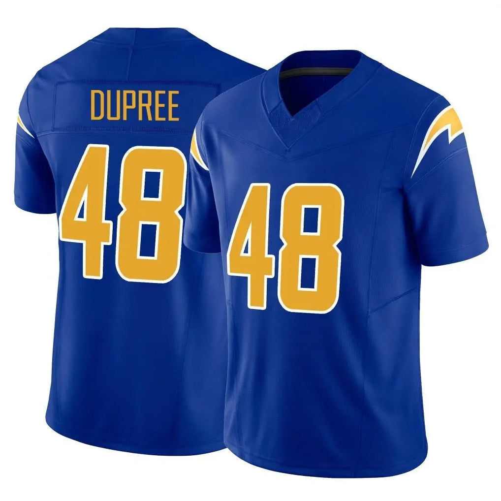 Jdoa LA.Chargers #48 Bud Dupree Player Royal Limited Vapor F.U.S.E. Home Game Stitched Jerseys