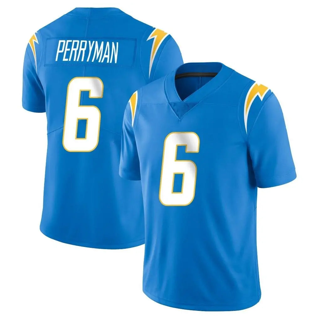 Jdoa LA.Chargers #6 Denzel Perryman Player Blue Limited Vapor Untouchable Home Game Stitched Jerseys