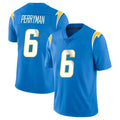 Jdoa LA.Chargers #6 Denzel Perryman Player Blue Limited Vapor Untouchable Home Game Stitched Jerseys