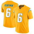Jdoa LA.Chargers #6 Denzel Perryman Player Gold Limited Vapor F.U.S.E. Home Game Stitched Jerseys