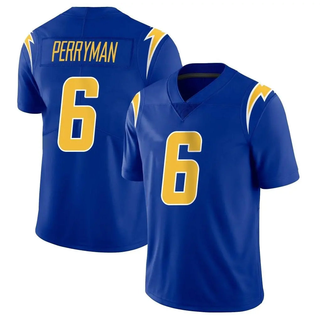 Jdoa LA.Chargers #6 Denzel Perryman Player Royal Limited Vapor Home Game Stitched Jerseys