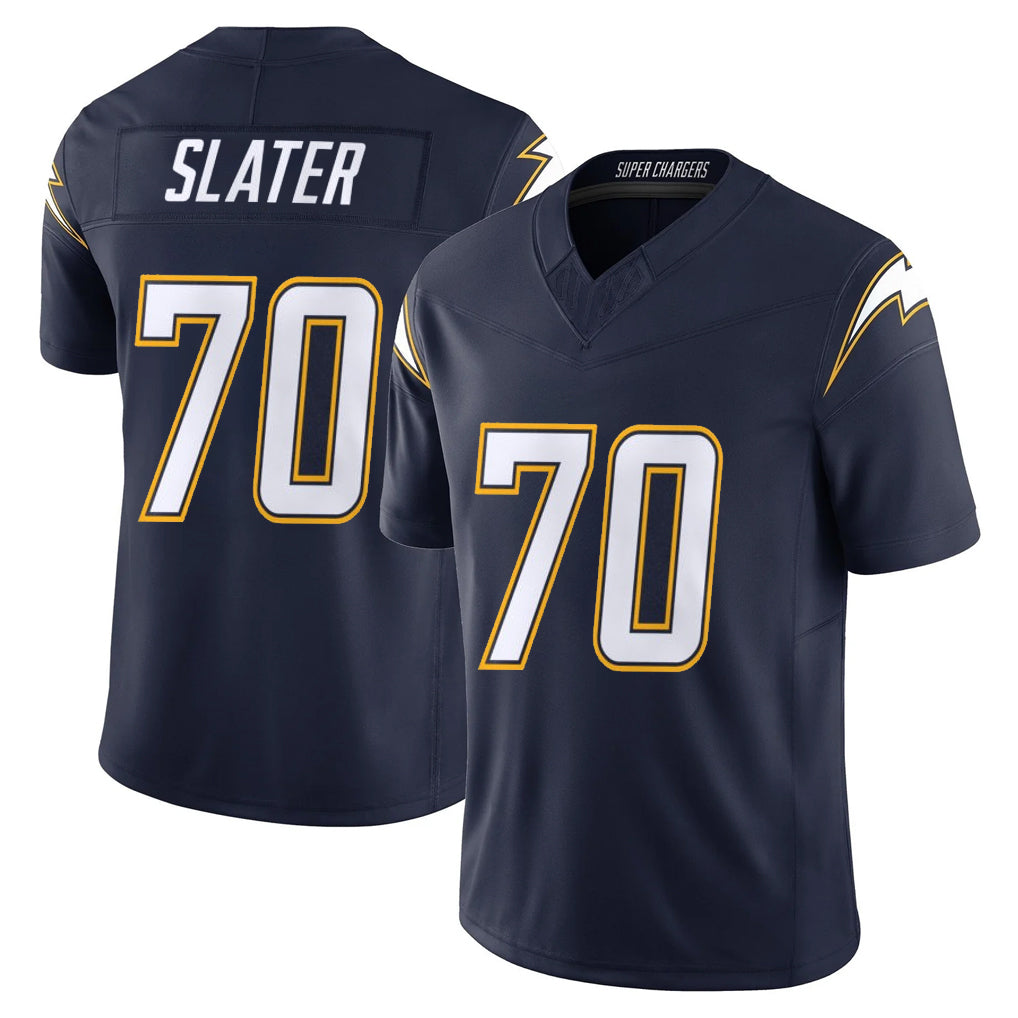 Jdoa LA.Chargers #70 Rashawn Slater Player Navy Vapor F.U.S.E. Limited Home Game Stitched Jerseys