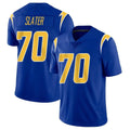 Jdoa LA.Chargers #70 Rashawn Slater Player Royal Limited Vapor Home Game Stitched Jerseys
