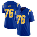 Jdoa LA.Chargers #76 Joe Alt Player Royal Limited Vapor Home Game Stitched Jerseys
