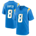Jdoa LA.Chargers #8 Omarion Hampton Player Blue Home Game Stitched Jerseys