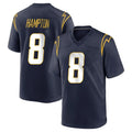 Jdoa LA.Chargers #8 Omarion Hampton Player Navy Home Game Stitched Jerseys
