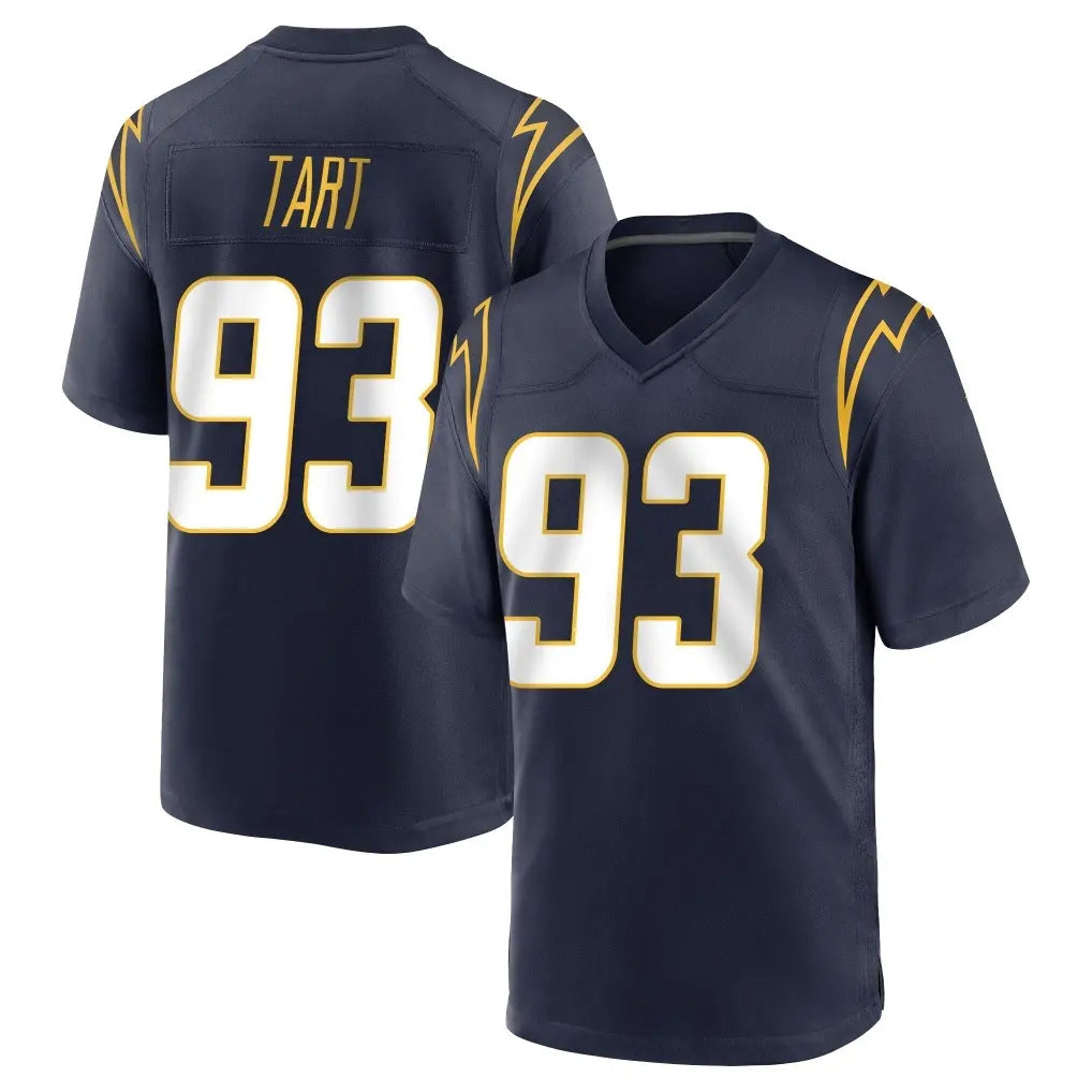Jdoa LA.Chargers #93 Teair Tart Player Navy Home Game Stitched Jerseys
