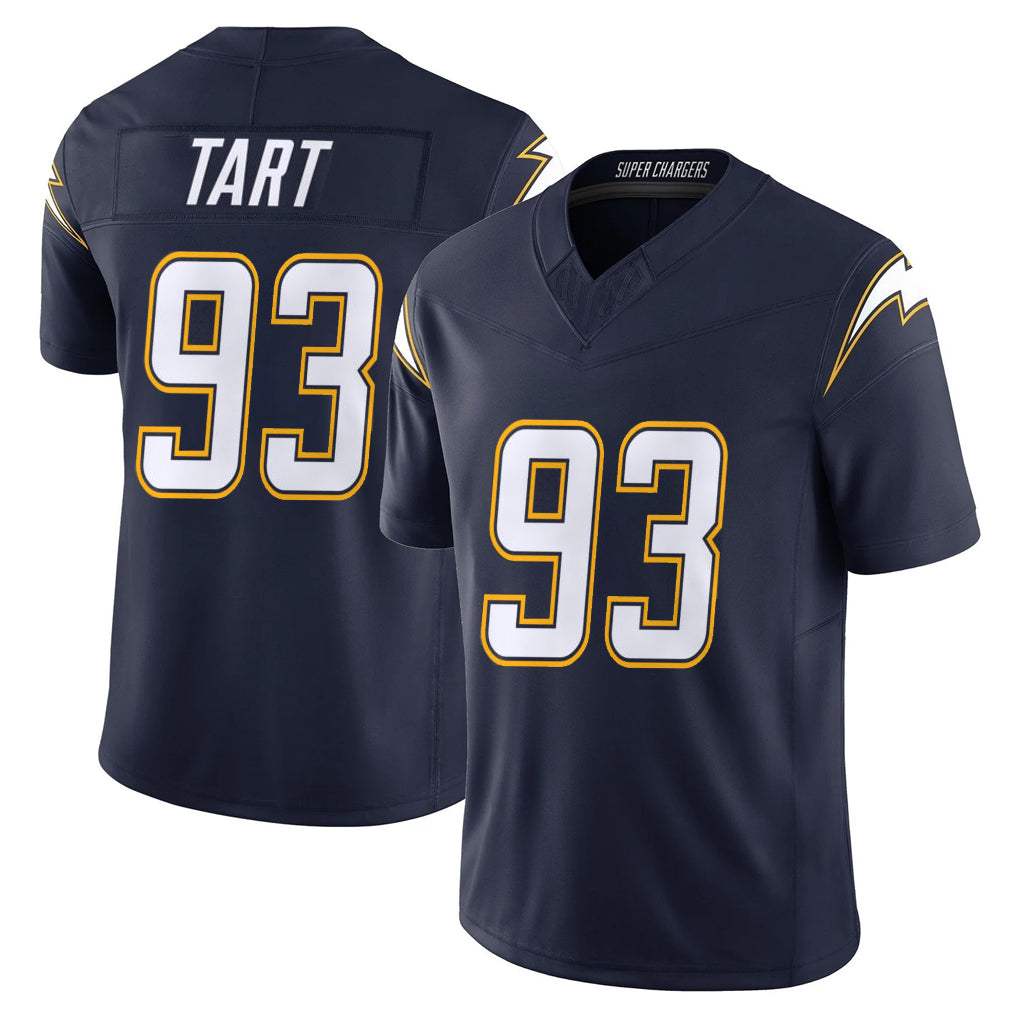 Jdoa LA.Chargers #93 Teair Tart Player Navy Vapor F.U.S.E. Limited Home Game Stitched Jerseys