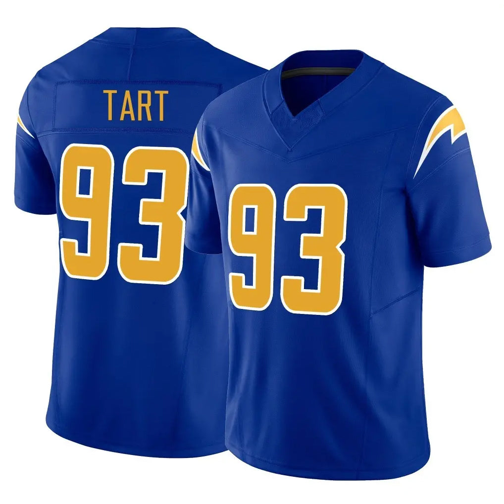 Jdoa LA.Chargers #93 Teair Tart Player Royal Limited Vapor F.U.S.E. Home Game Stitched Jerseys
