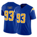 Jdoa LA.Chargers #93 Teair Tart Player Royal Limited Vapor F.U.S.E. Home Game Stitched Jerseys