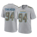 Jdoa LA.Chargers #94 Dalvin Tomlinson Player Gray Atmosphere Fashion Home Game Stitched Jerseys