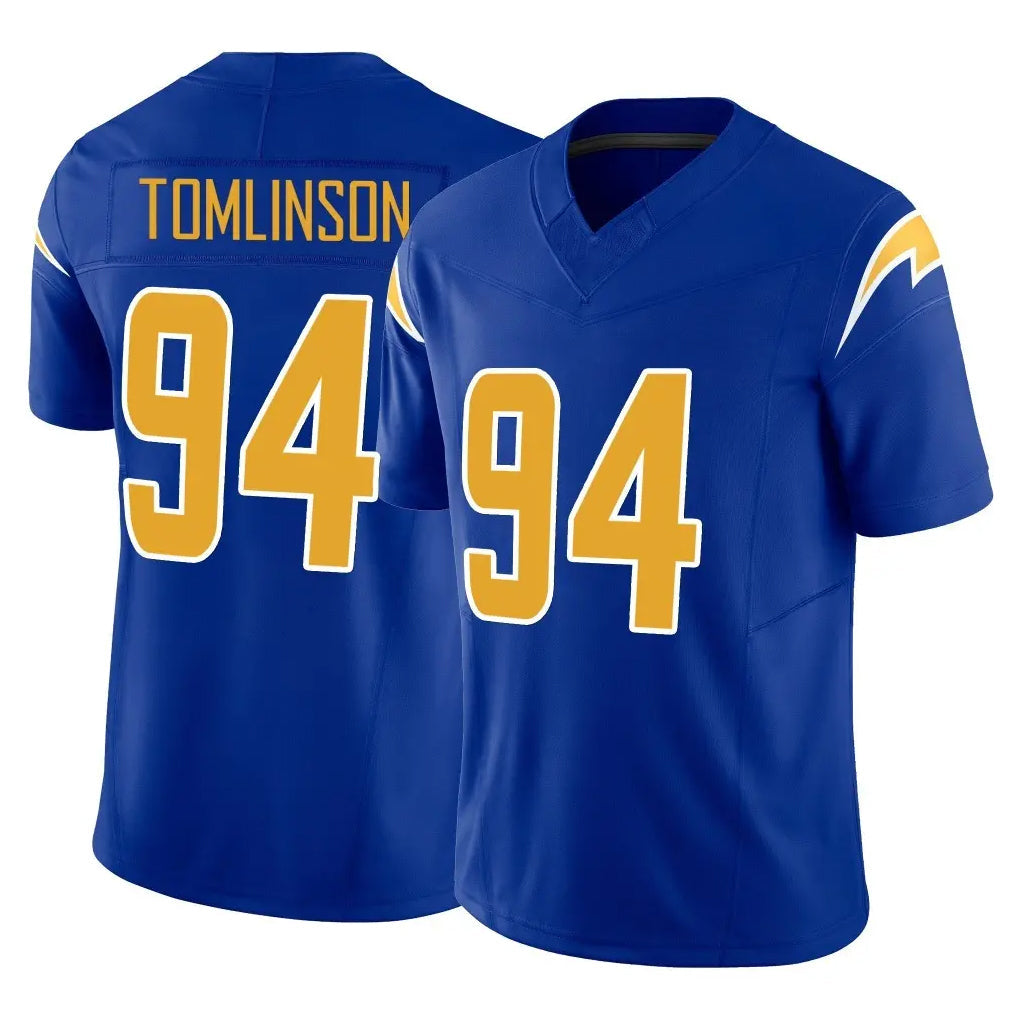 Jdoa LA.Chargers #94 Dalvin Tomlinson Player Royal Limited Vapor F.U.S.E. Home Game Stitched Jerseys