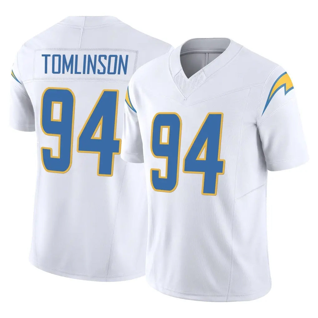 Jdoa LA.Chargers #94 Dalvin Tomlinson Player White Limited Vapor F.U.S.E. Home Game Stitched Jerseys