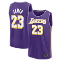Xdoa LA.Lakers #23 LeBron James Purple Fast Break Stitched Jerseys - Statement Edition