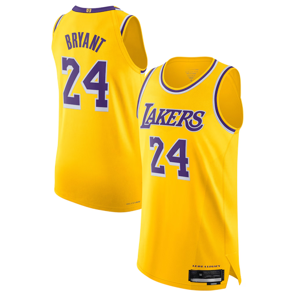 Xdoa LA.Lakers #24 Kobe Bryant Authentic Icon Stitched Jerseys
