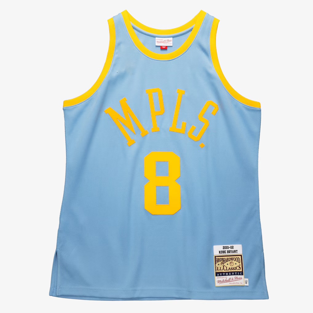 Xdoa LA.Lakers #8 Kobe Bryant Mitchell & Ness Powder Blue 2001-2002 Hardwood Classics Authentic Player Stitched Jerseys