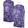Xdoa LA.Lakers #8 LeBron James Purple Select Series Swingman Stitched Jerseys
