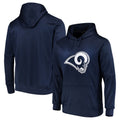 Jdoa LA.Rams Navy Pullover Hoodie Limited Game Blank Player Stitched Jerseys
