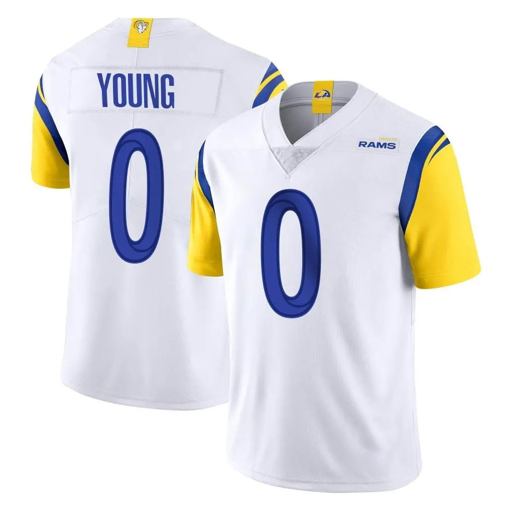 Jdoa LA.Rams #0 Byron Young Player White Limited Vapor Untouchable Home Game Stitched Jerseys