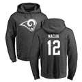 Jdoa LA.Rams #12 Puka Nacua Player Gray Pullover Hoodie Limited Game Stitched Jerseys