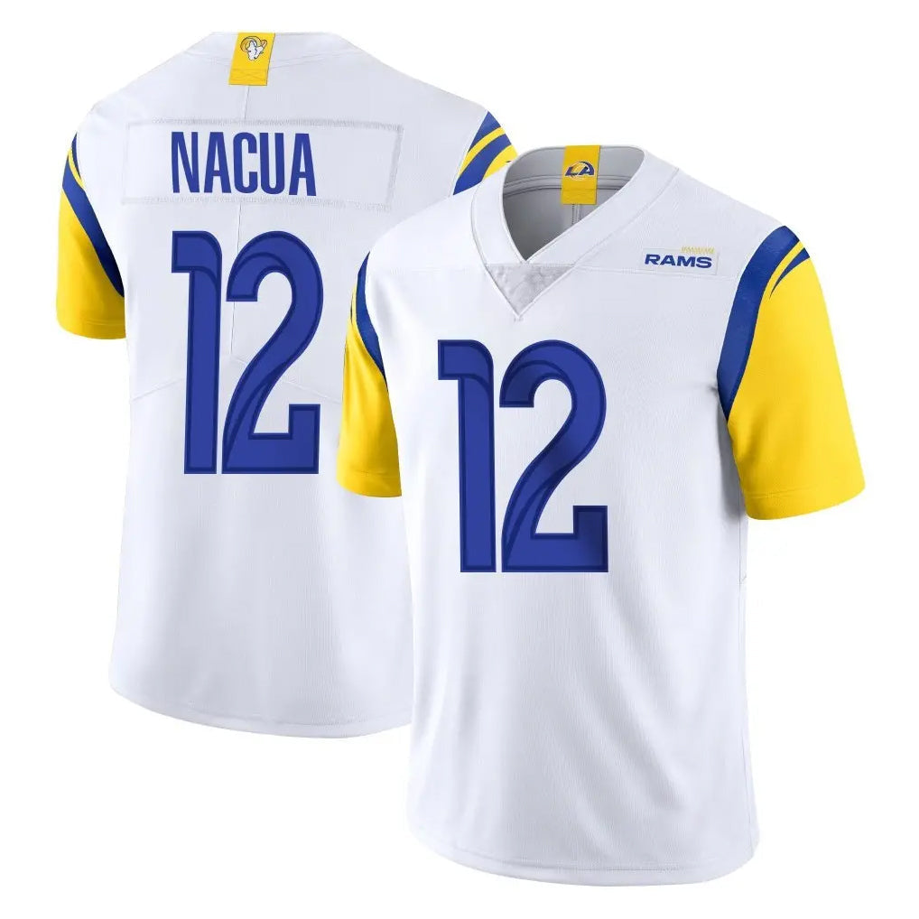 Jdoa LA.Rams #12 Puka Nacua Player White Limited Vapor Untouchable Home Game Stitched Jerseys