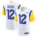 Jdoa LA.Rams #12 Puka Nacua White Game Player Jersey American Stitched Jerseys