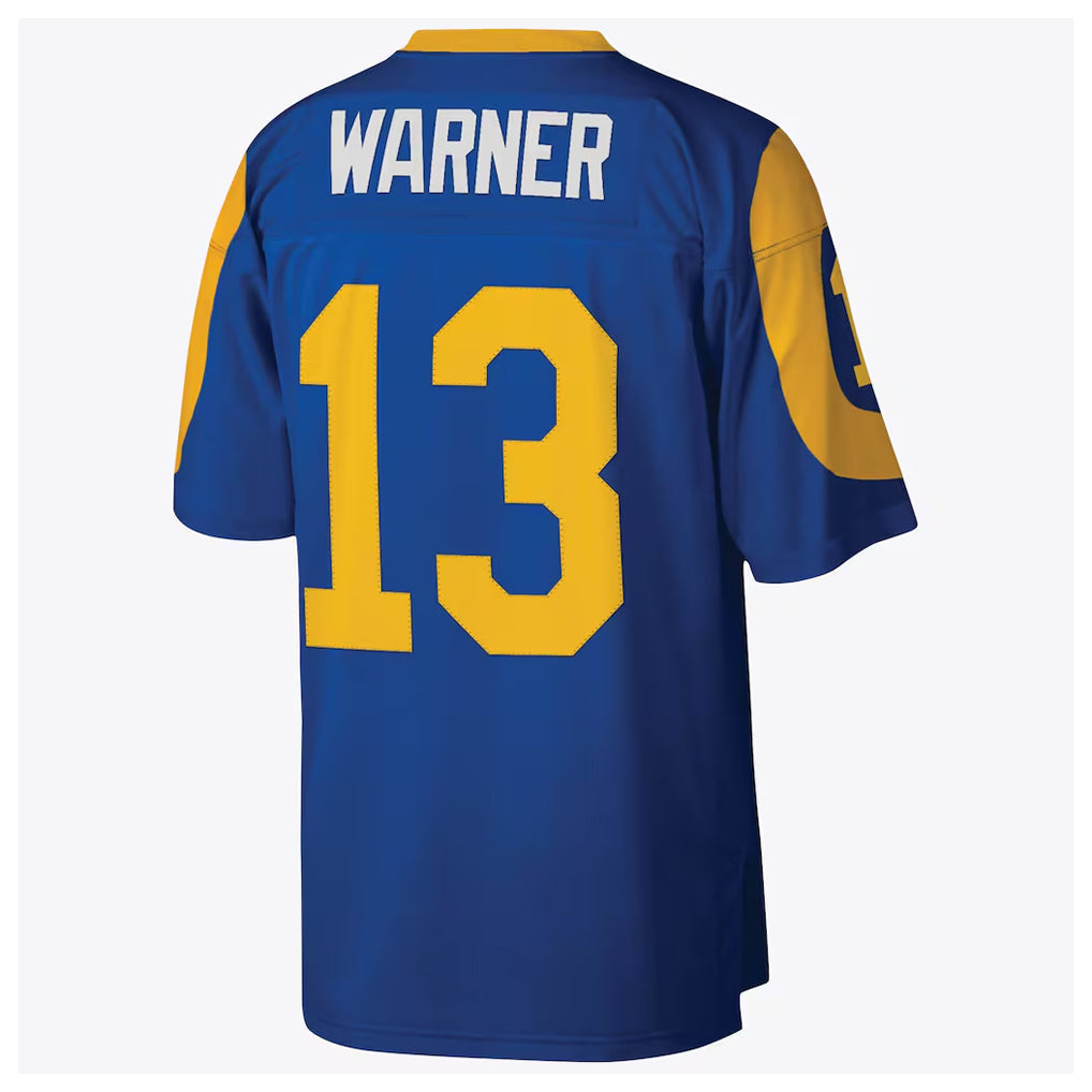 Jdoa LA.Rams #13 Kurt Warner Player Royal Mitchell & Ness Legacy Retired Limited Stitched Jerseys