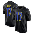 Jdoa LA.Rams #17 Davante Adams Player Black Fashion Limited Home Game Stitched Jerseys