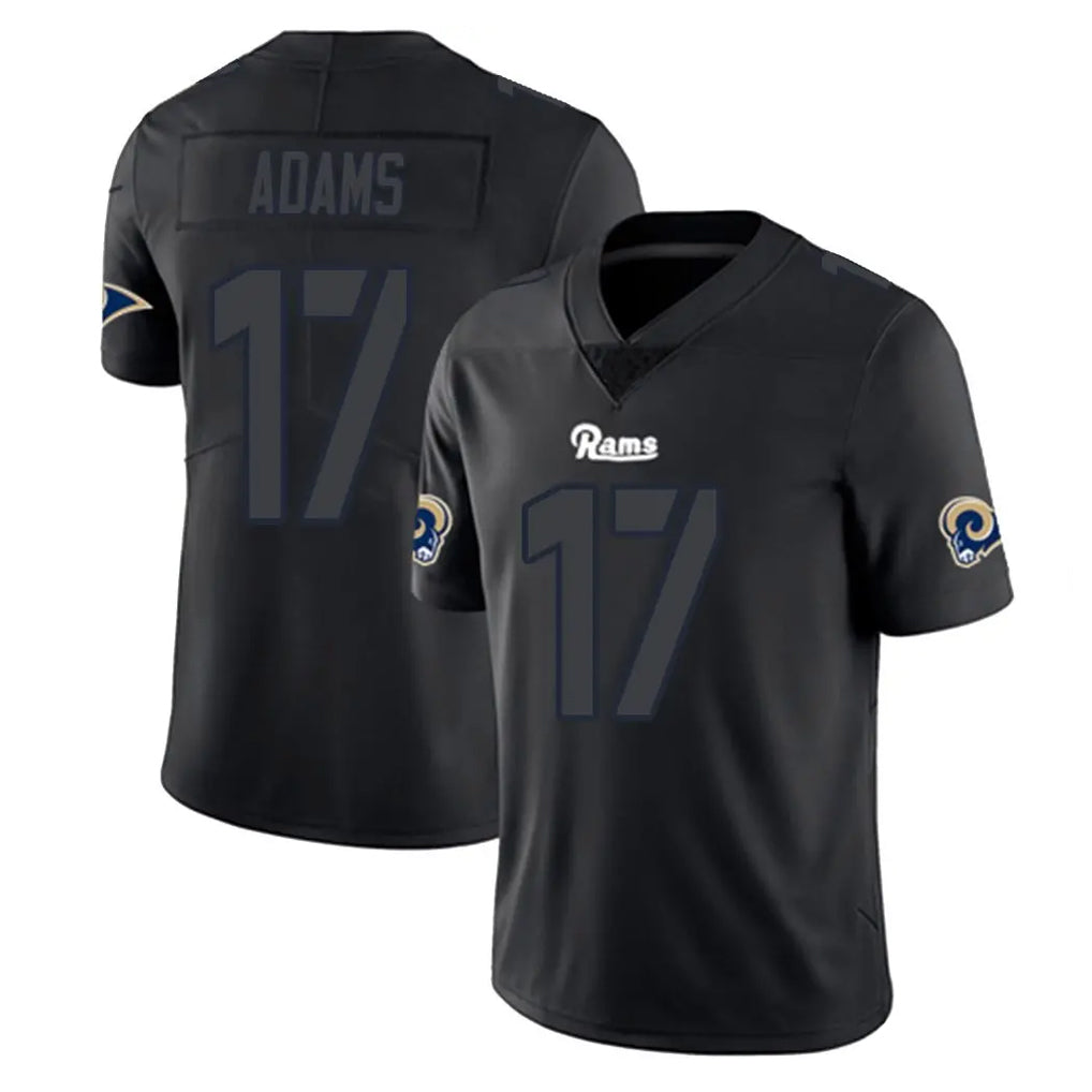 Jdoa LA.Rams #17 Davante Adams Player Black Impact Limited Home Game Stitched Jerseys