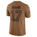 Jdoa LA.Rams #17 Davante Adams Player Brown Salute To Service Limited Stitched Jerseys