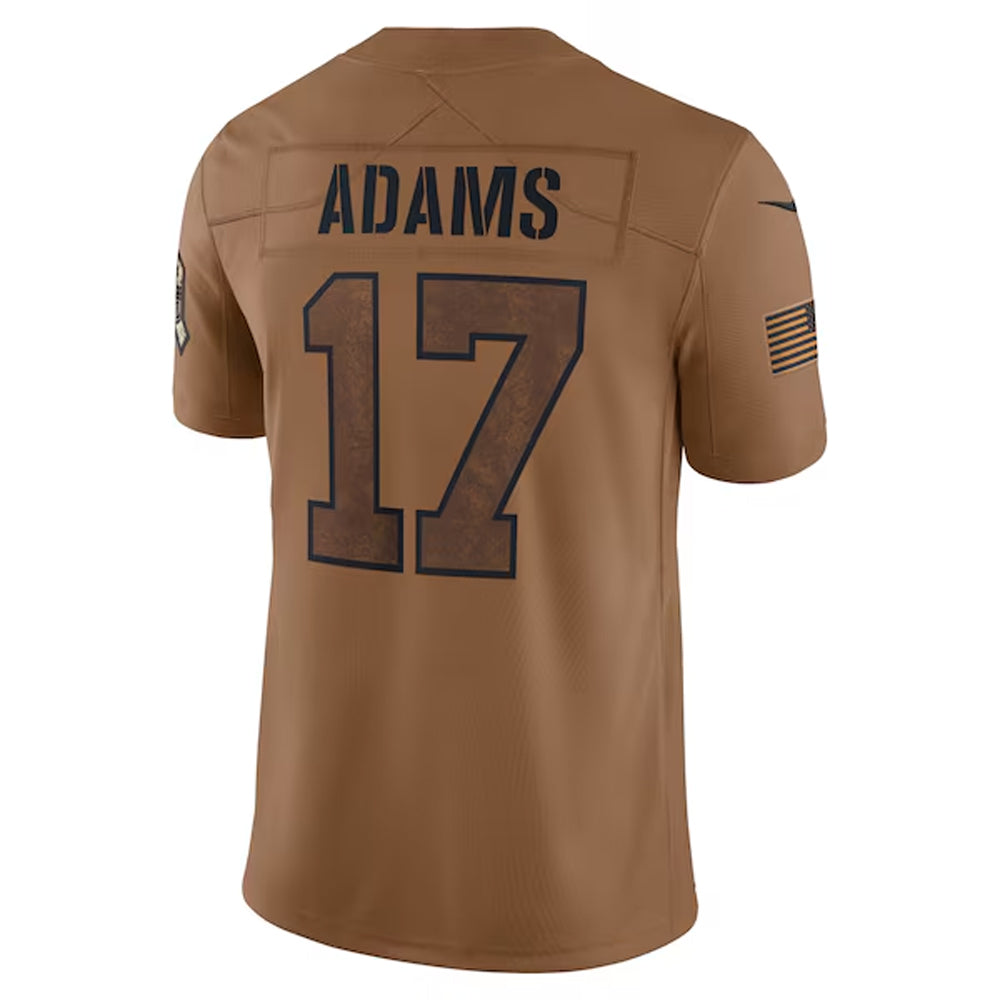 Jdoa LA.Rams #17 Davante Adams Player Brown Salute To Service Limited Stitched Jerseys
