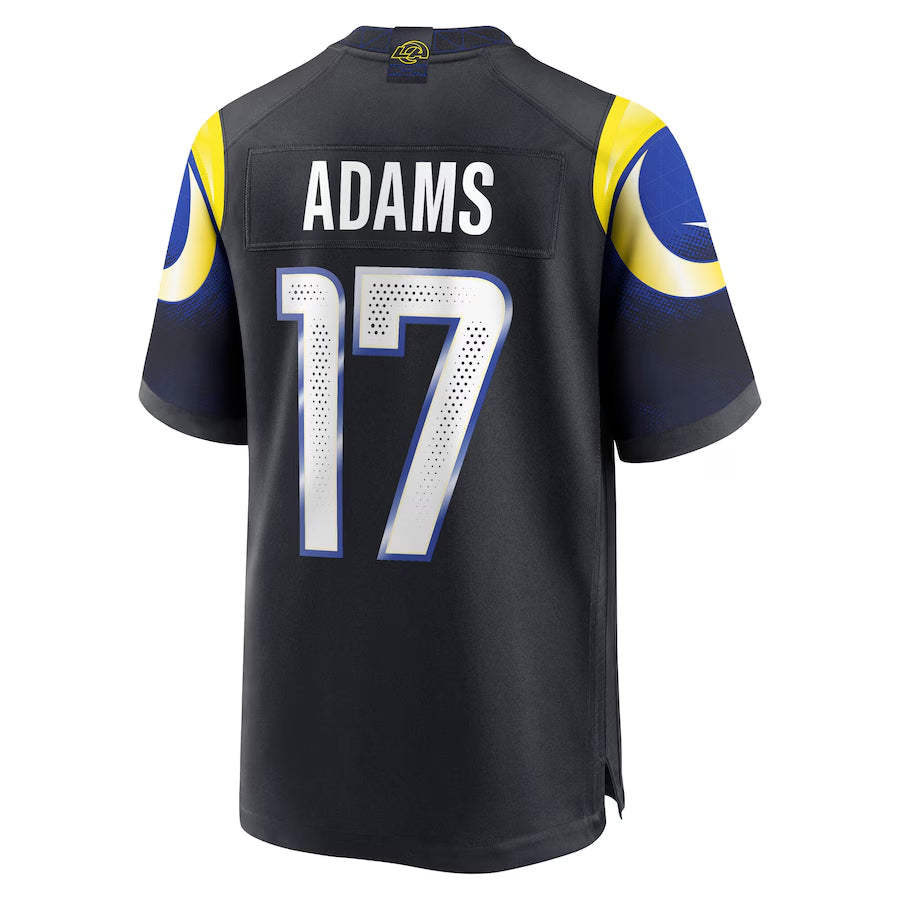 Jdoa LA.Rams #17 Davante Adams Player Midnight Blue Rivalries Collection Game Stitched Jerseys