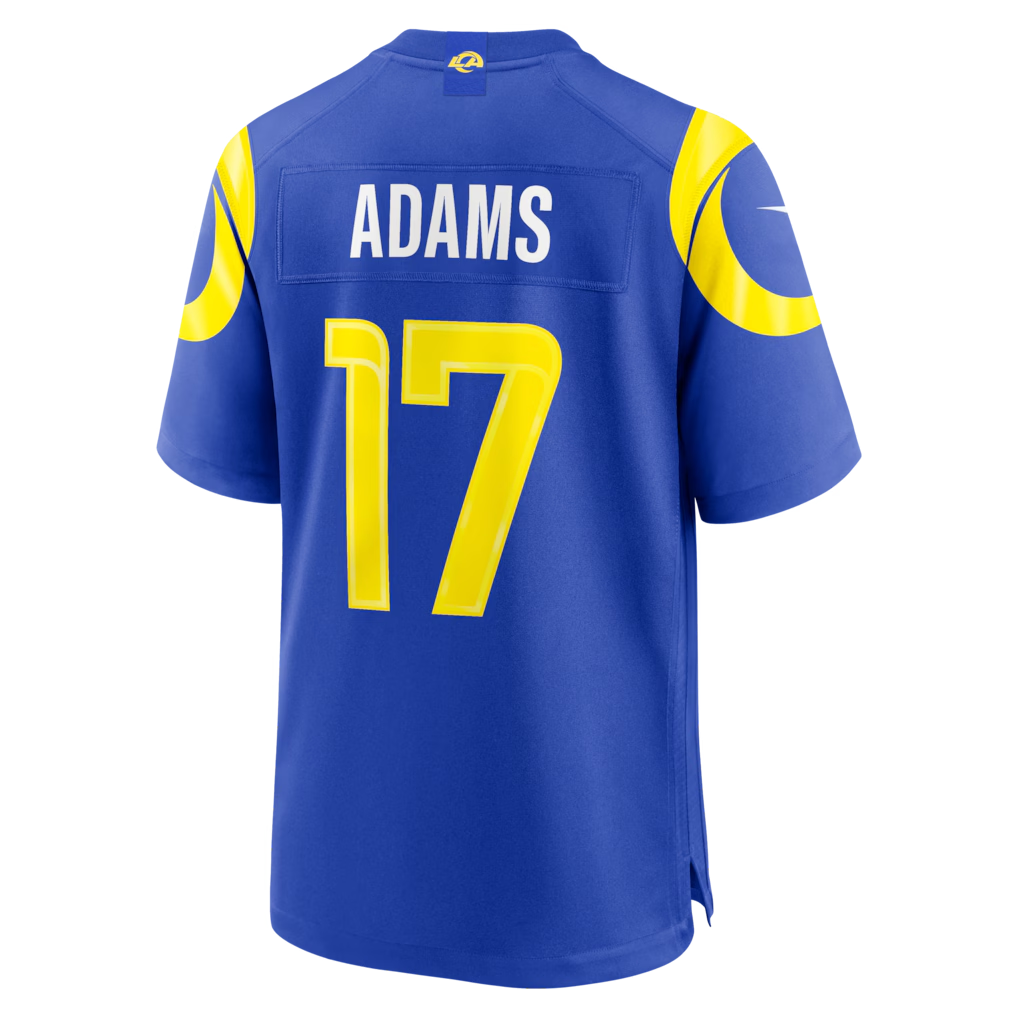 Jdoa LA.Rams #17 Davante Adams Royal Team Game Player Stitched Jerseys