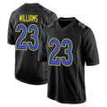 Jdoa LA.Rams #23 Kyren Williams Player Black Fashion Game Stitched Jerseys