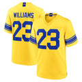 Jdoa LA.Rams #23 Kyren Williams Player Gold Classic Sol Home Game Stitched Jerseys