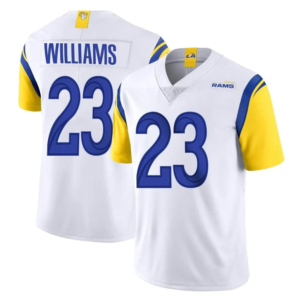 Jdoa LA.Rams #23 Kyren Williams Player White Limited Vapor Untouchable Home Game Stitched Jerseys
