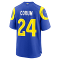 Jdoa LA.Rams #24 Blake Corum Royal Game Stitched Jerseys