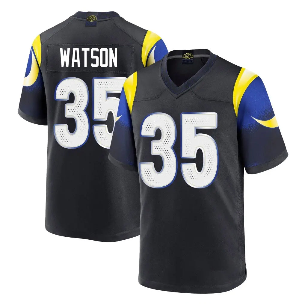 Jdoa LA.Rams #35 Jaylen Watson Player Black Midnight Rivalries Collection Home Game Stitched Jerseys