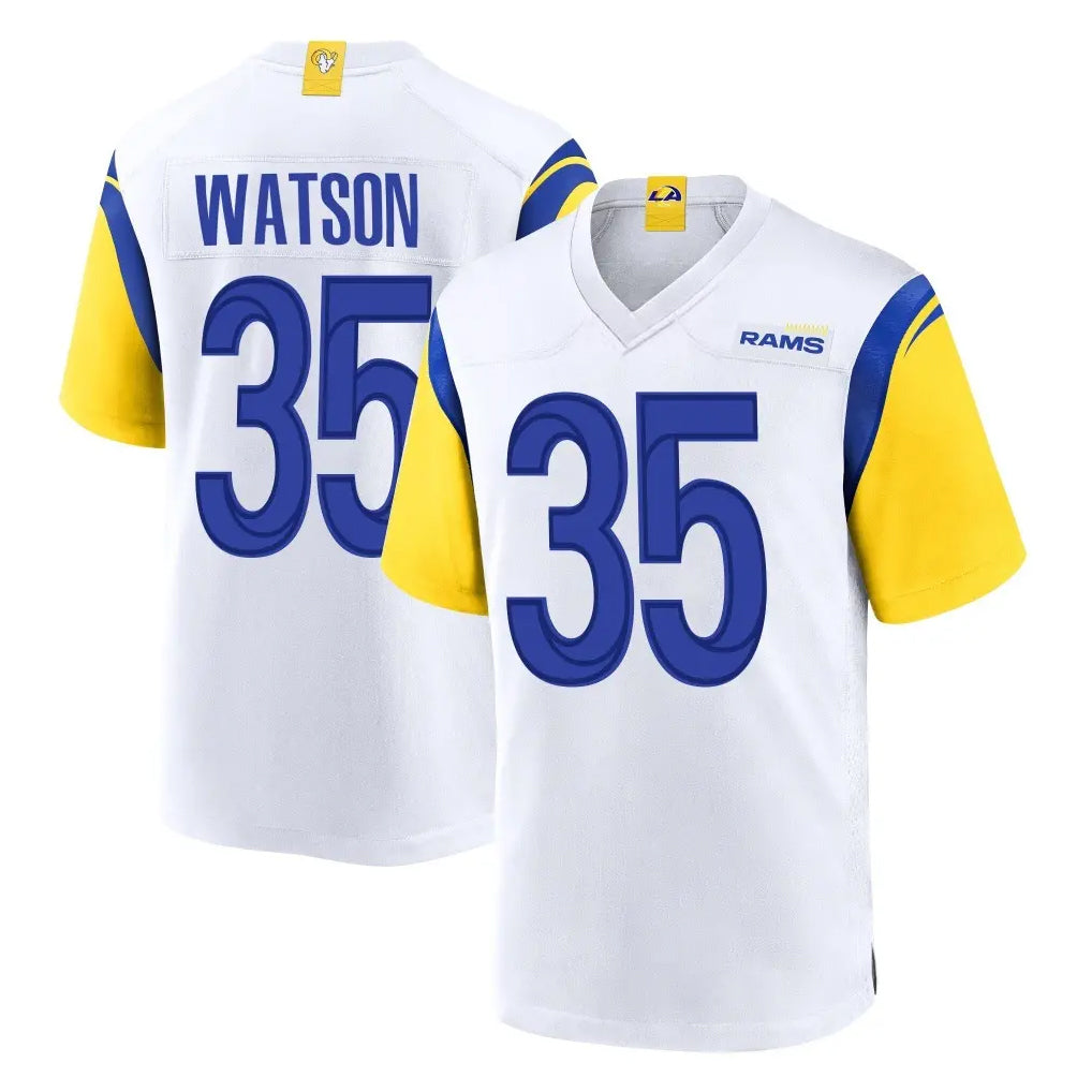 Jdoa LA.Rams #35 Jaylen Watson Player White Home Game Stitched Jerseys