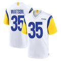 Jdoa LA.Rams #35 Jaylen Watson Player White Home Game Stitched Jerseys