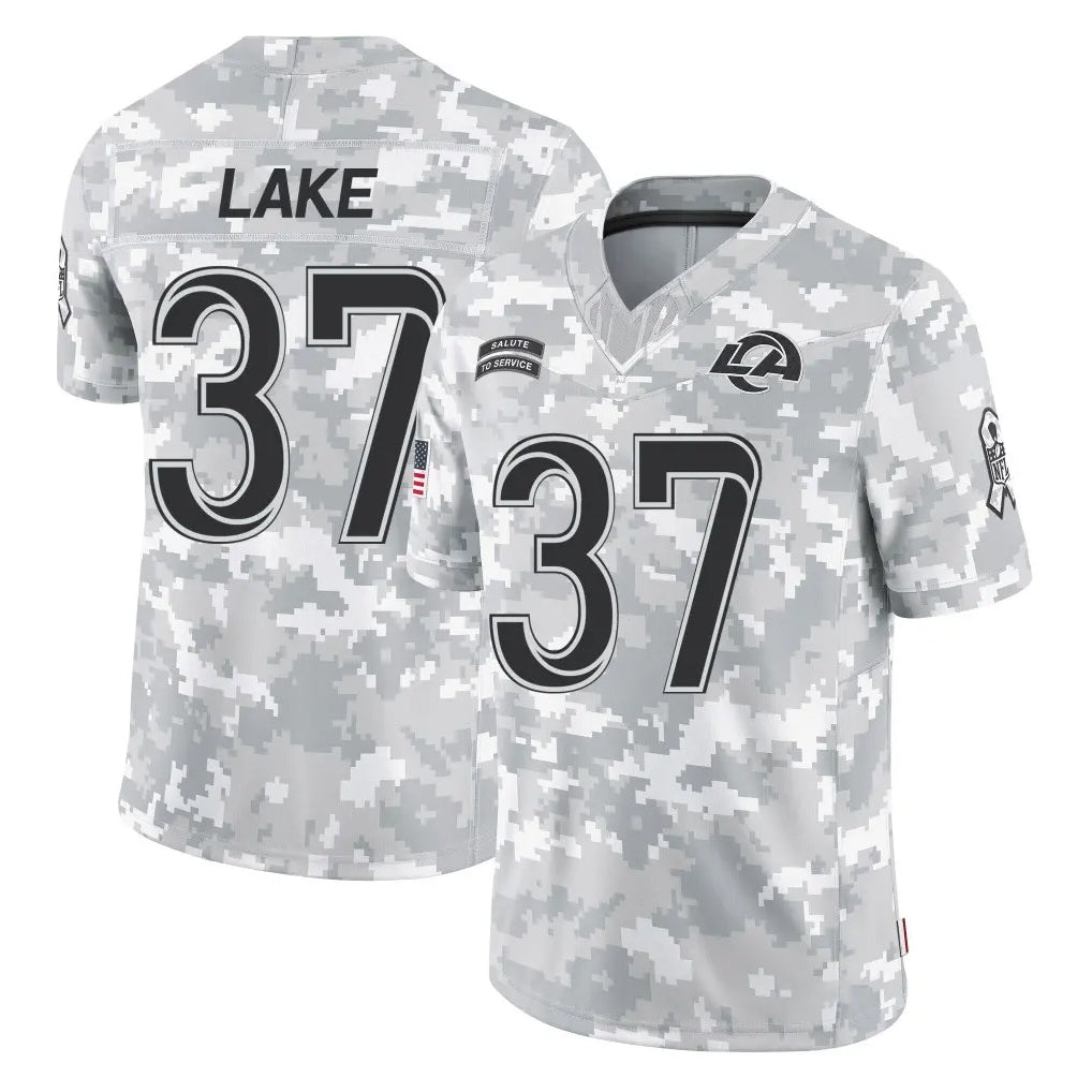 Jdoa LA.Rams #37 Quentin Lake Player Arctic Camo Salute To Service Limited Game Stitched Jerseys