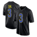 Jdoa LA.Rams #3 Kam Curl Player Black Fashion Limited Home Game Stitched Jerseys